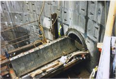 Hand dug tunnel conecting Alexandra Park shaft to existing pipe